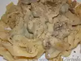 Receita Massa fettuccine caseira com molho de natas de soja e cogumelos