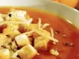 Receita Sopa creme de tomates pelados
