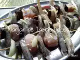 Receita Espetadas de camarão e tamboril