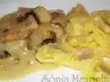 Receita Tortellini de presunto com molho de cogumelos e ananás