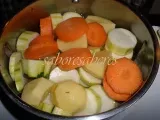 Receita Sopa de curgete com legumes laminados