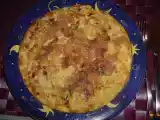 Receita Tortilha com salsa e chouriço