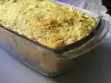 Receita Macarrão de forno com creme de cenoura e assado de carne