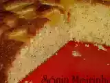 Receita Bolo com sementes de papoila e pedaços de ananás