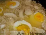 Receita Canja de frango com ovo cozido