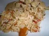 Receita Arroz com cogumelos brancos frescos - wok