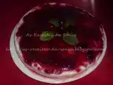 Receita Semifrio de iogurte com doce de cereja