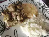 Receita Cogumelos em vinho com mozzarella