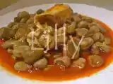 Receita Favas guisadas com chouriço e ovos escalfados