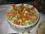 Receita Salada de alface, tomate e cenoura
