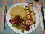 Receita Espetadas de pota e camarão