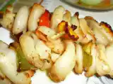 Receita Espetadas de lulas na actifry