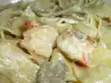 Receita Talharim com camarão e natas de cogumelos porcini