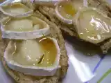 Receita Tosta com chévre e mel