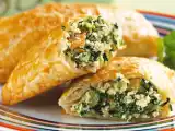 Receita Folhados de frango com espinafre