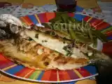 Receita Robalo escalado aromatizado com coentros e alho