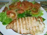 Receita Bifinhos de peru com molho de iogurte e mostarda com mel