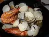 Receita Mariscada de amêijoas e camarão