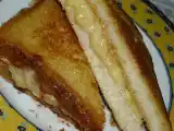 Receita Tosta de banana e manteiga de amendoim ou sandwich do rei do rock 'n' roll