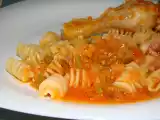 Receita Guisado de frango, lentilhas e massas