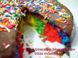 Receita Bolo arco iris ou bolo colorido