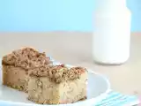 Receita Bolo de banana com cobertura streusel