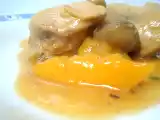 Receita Frango com molho de pêssego