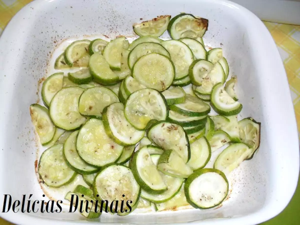 Receita Courgette no forno