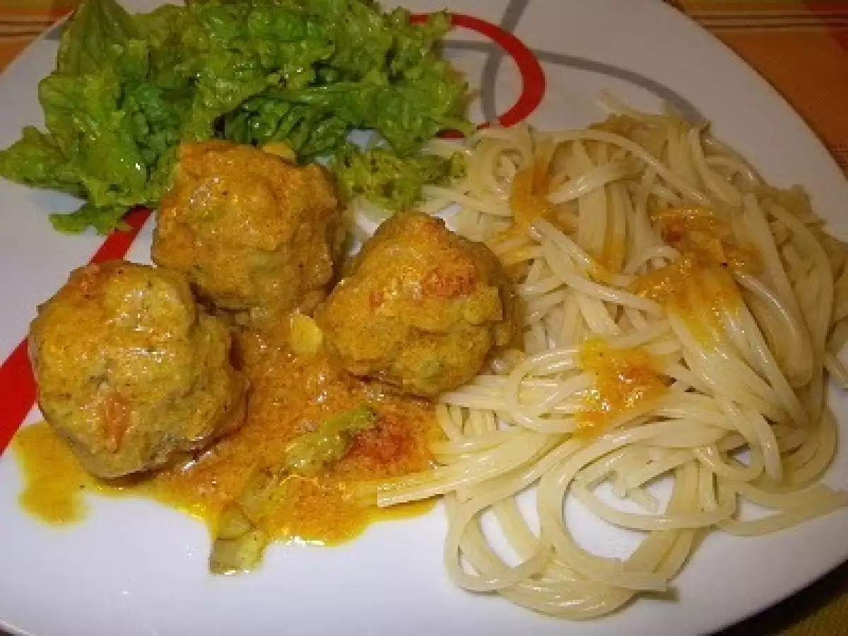 Receita Almondegas de caril