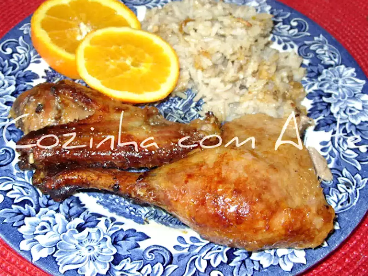 Receita Pato assado com laranja
