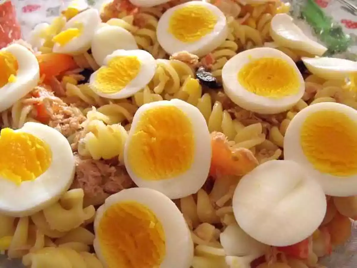 Receita Salada de massa de atum