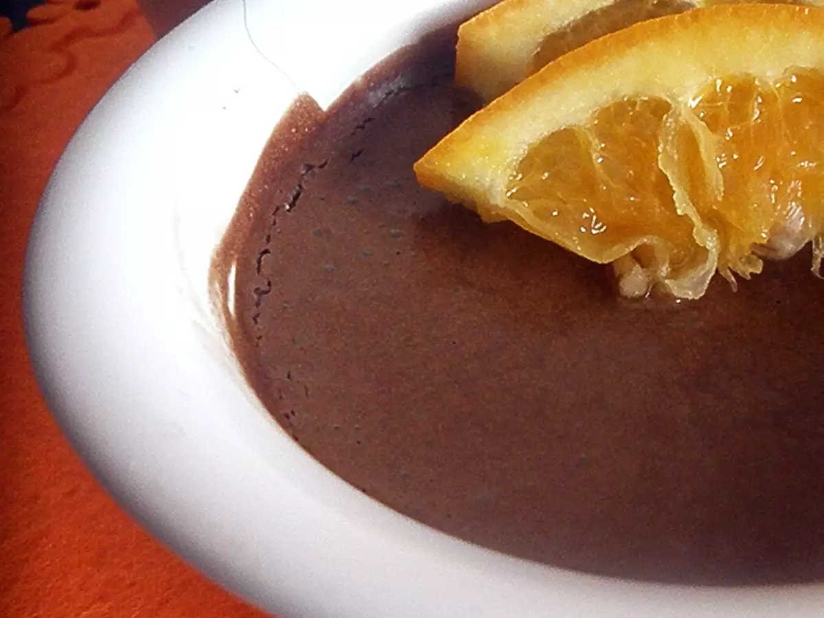 Receita Mousse de chocolate e laranja