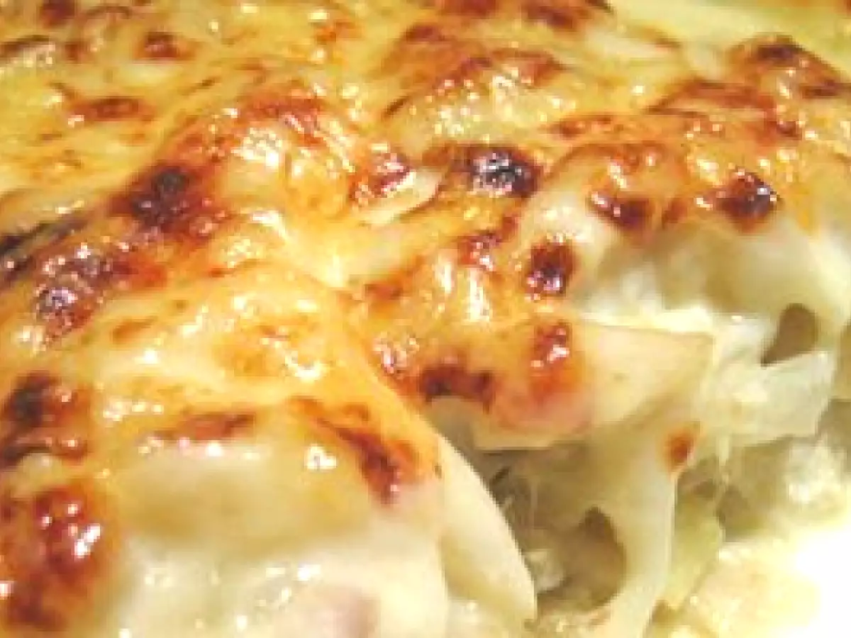Receita Bacalhau com natas à portuguesa