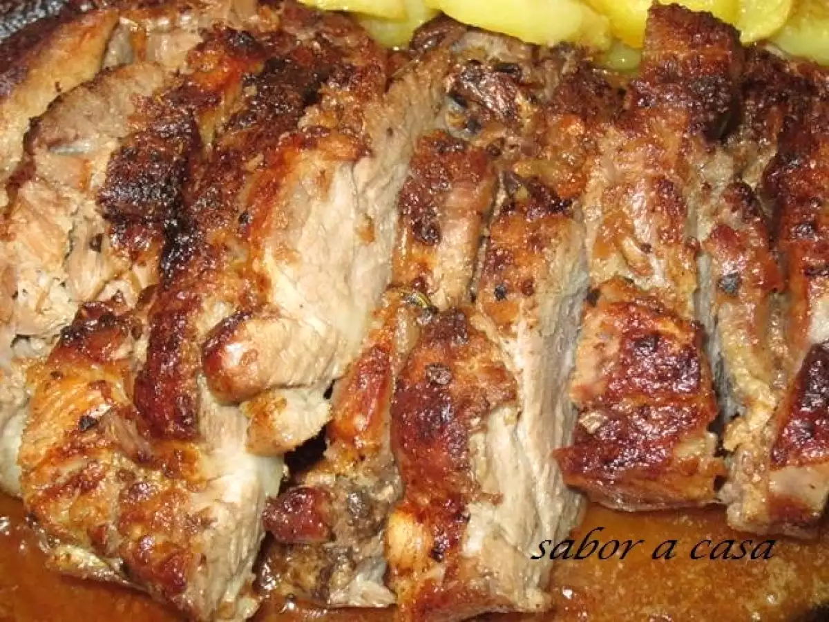 Receita Cachaço de porco no forno bem temperado