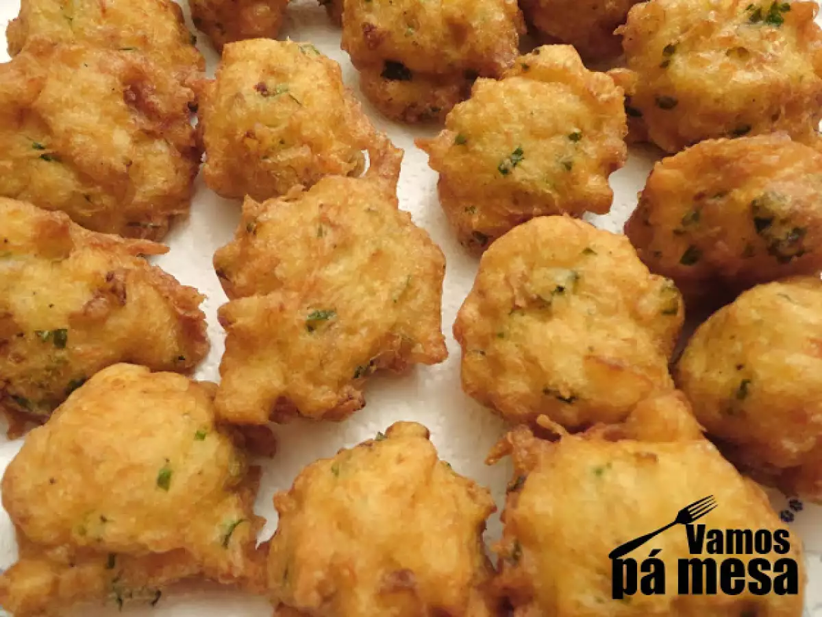 Receita Pataniscas de bacalhau tradicionais: receita fácil, rápida e crocante