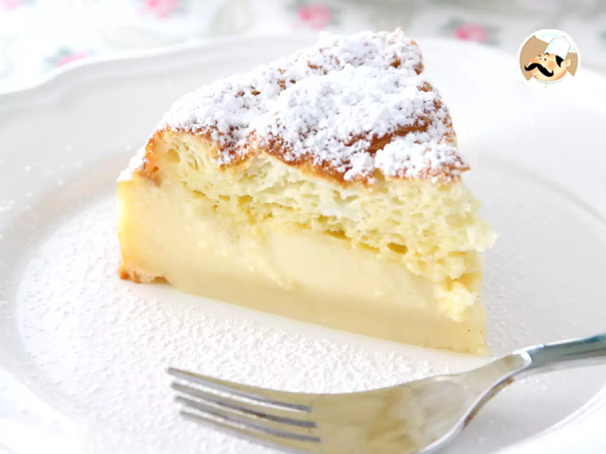 Receita Bolo mágico de baunilha e limão