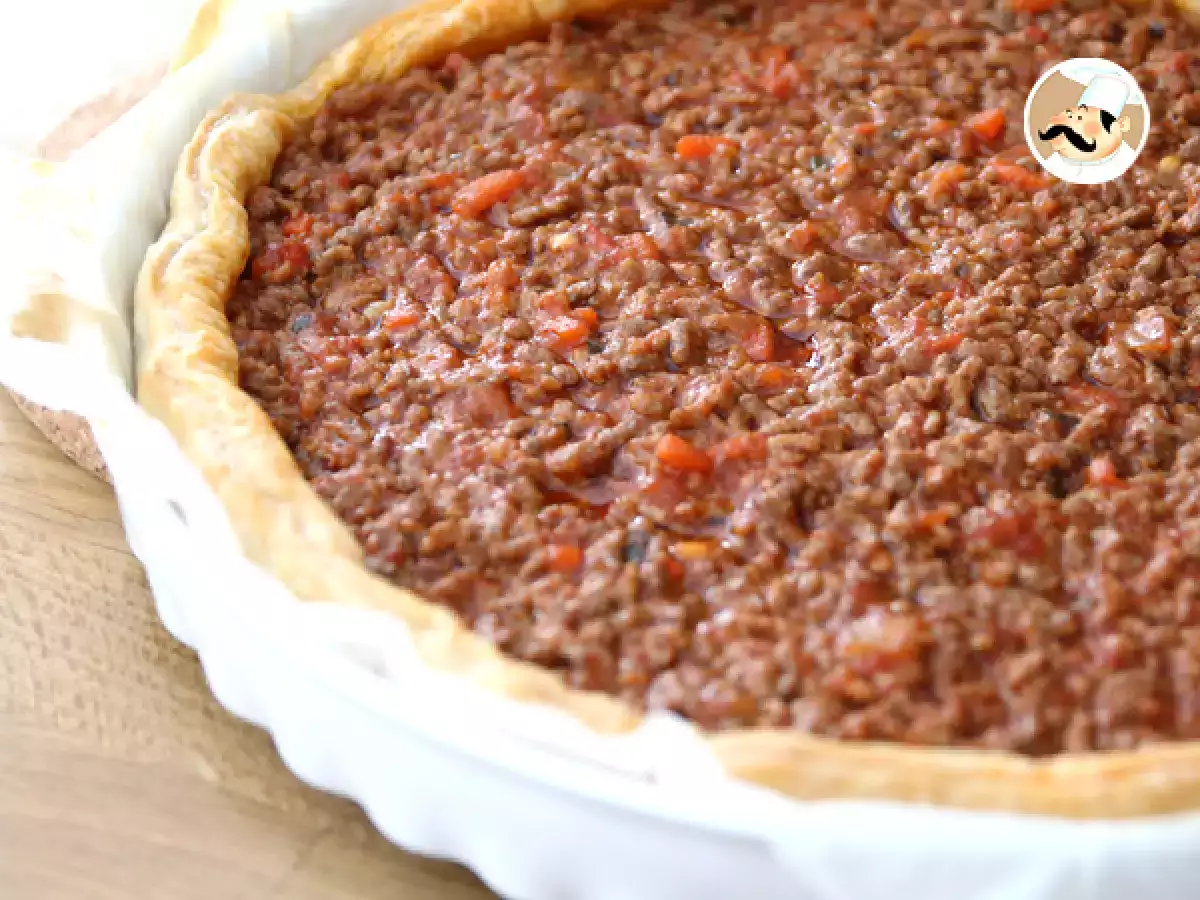 Receita Tarte de carne picada e molho de tomate