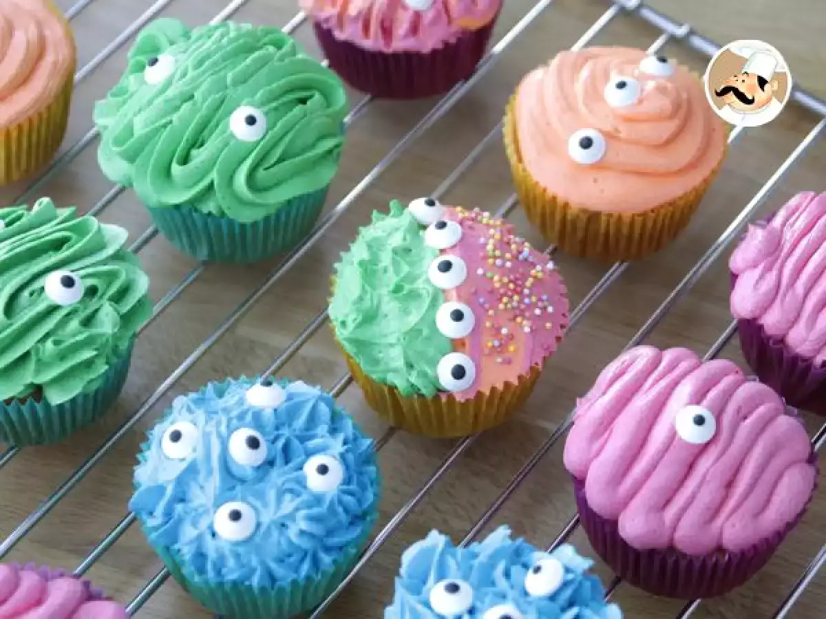 Receita Cupcakes monsters de halloween