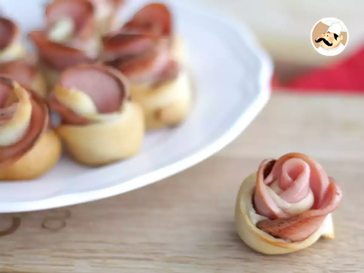 Receita Pequenas flores aperitivo