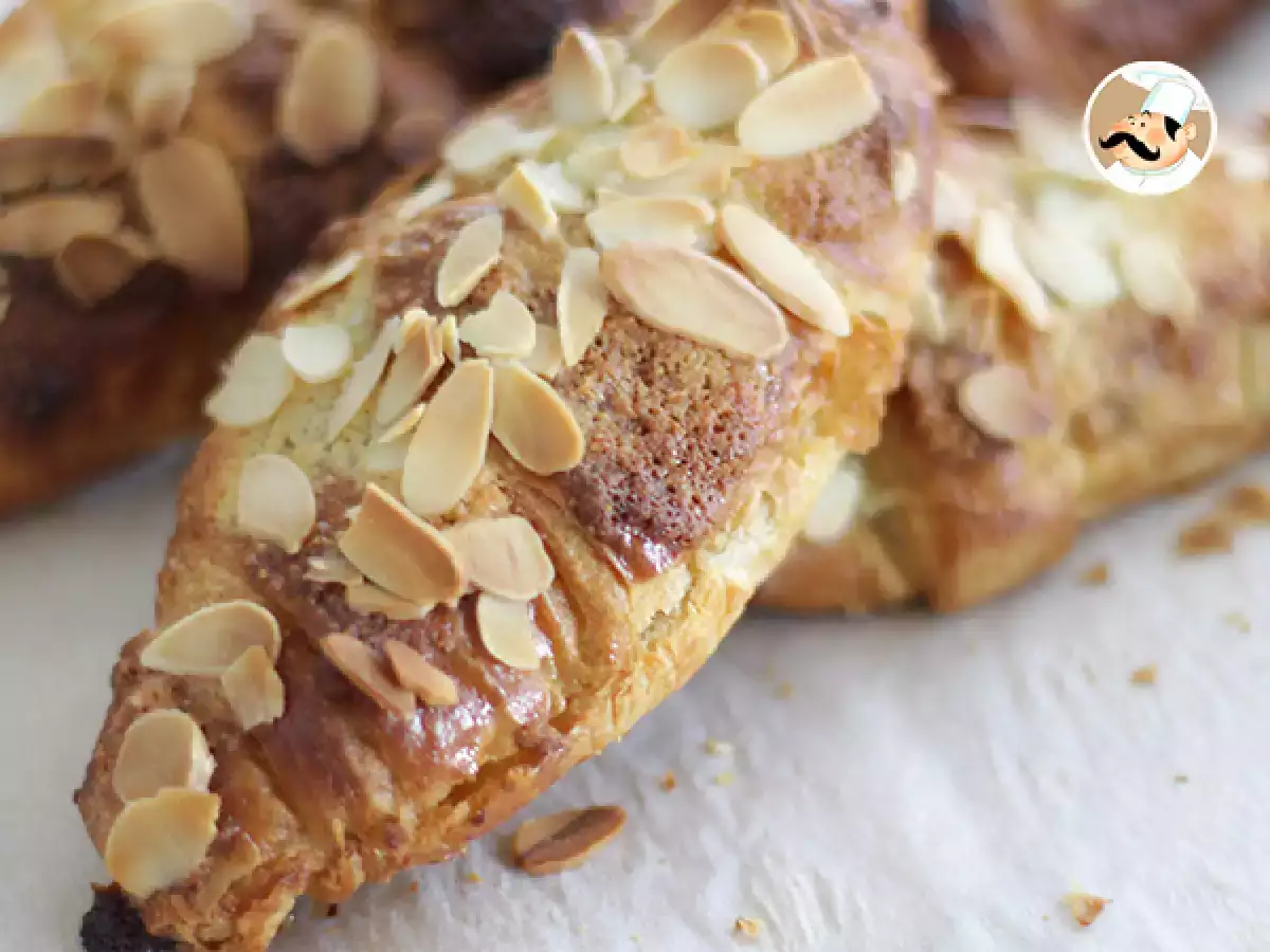 Receita Croissants de amêndoa