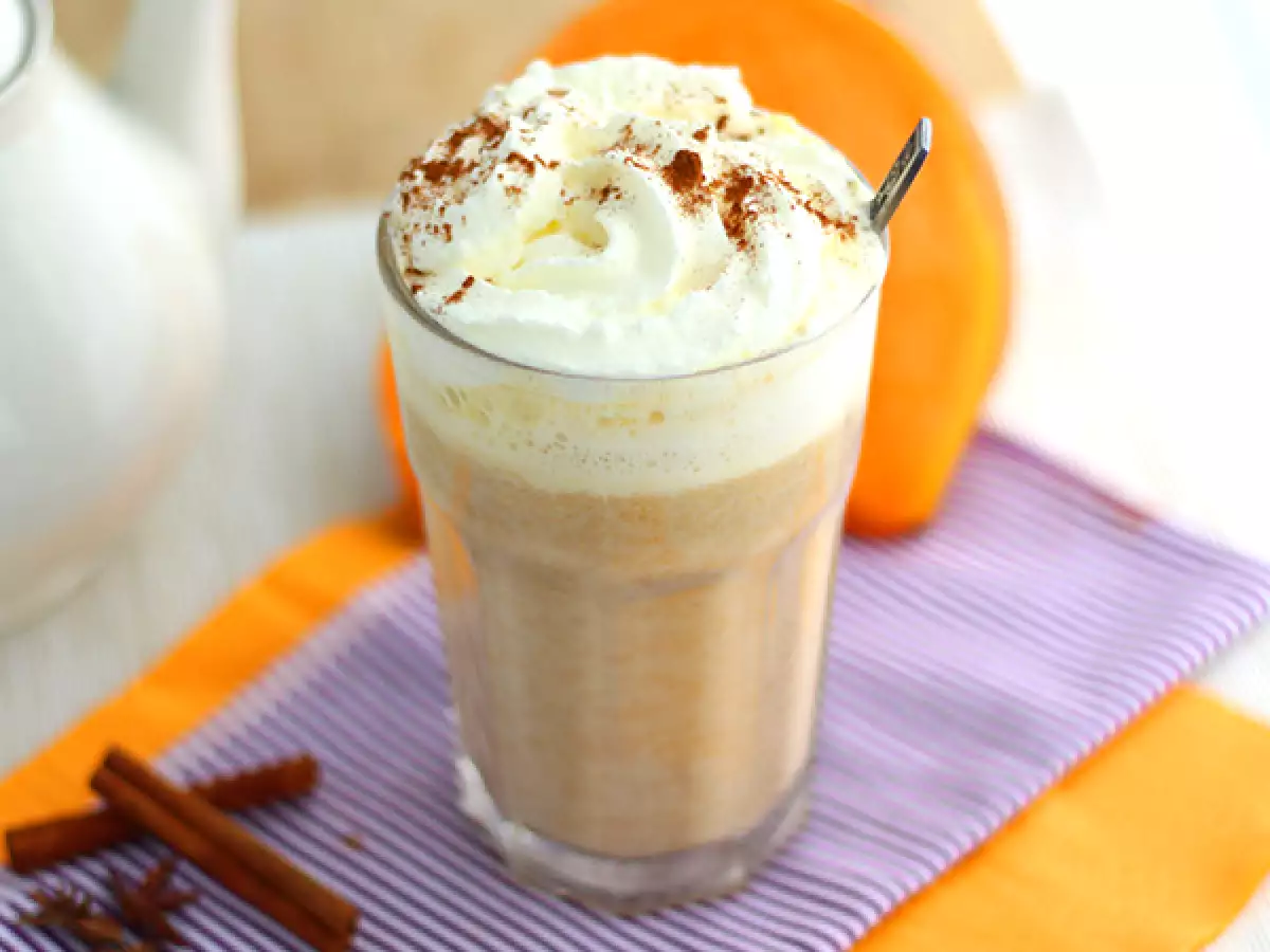 Receita Pumpkin spice latte - café com leite e abóbora