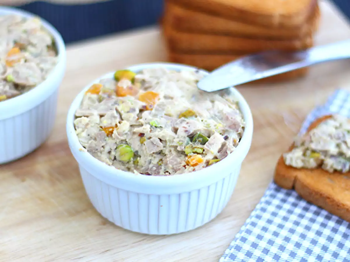 Receita Rillettes de frango e mostarda