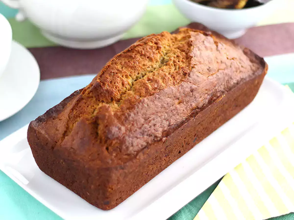 Receita Bolo de banana, original banana bread
