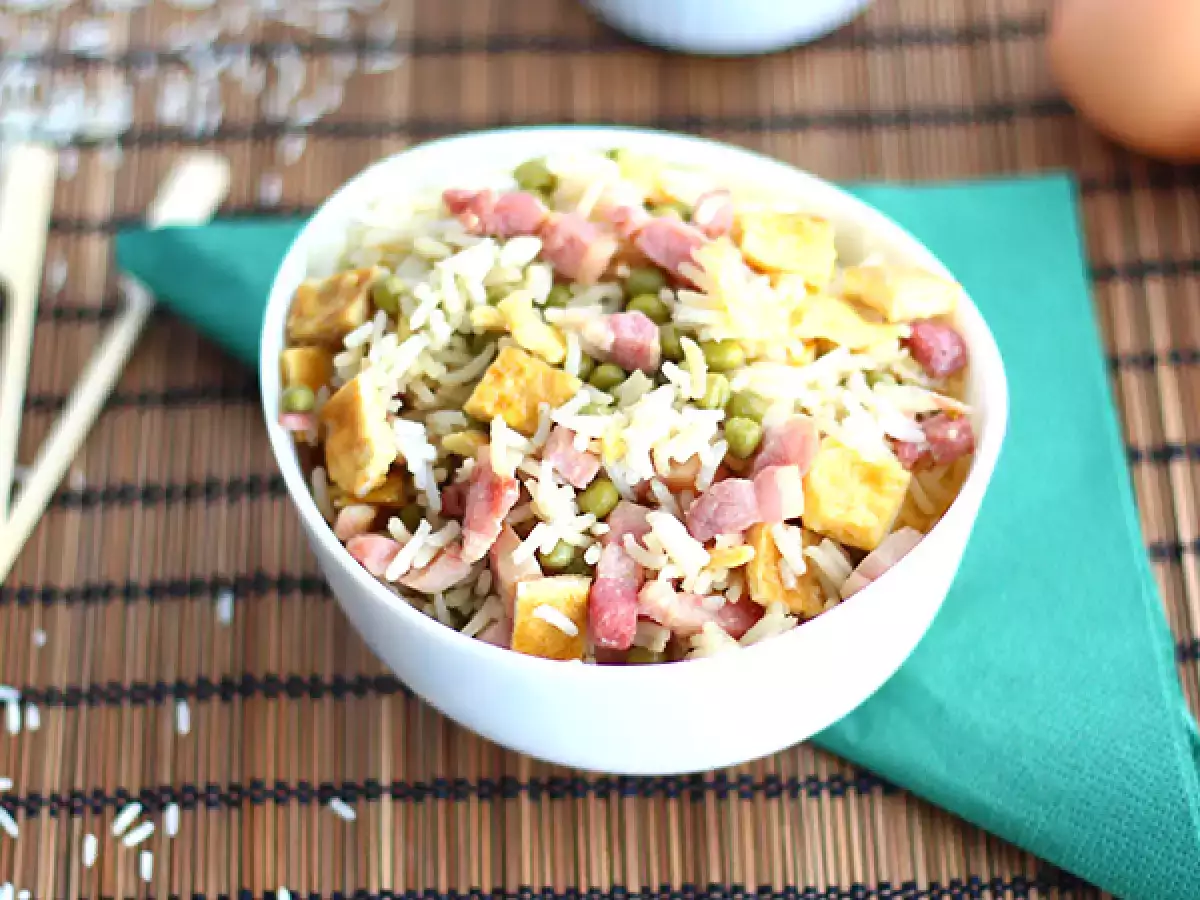 Receita Arroz cantonês, simples e rápido