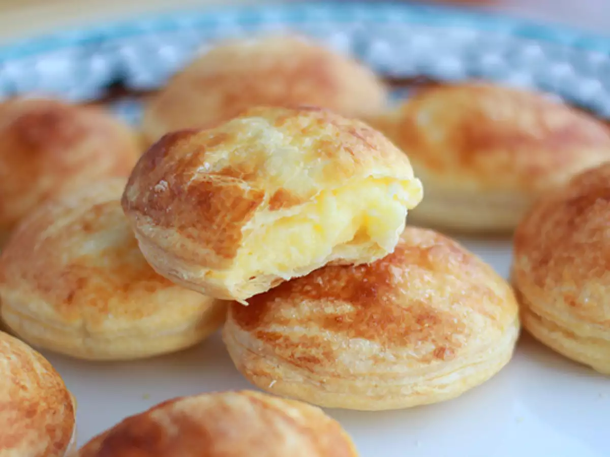Receita Pastéis folhados de baunilha