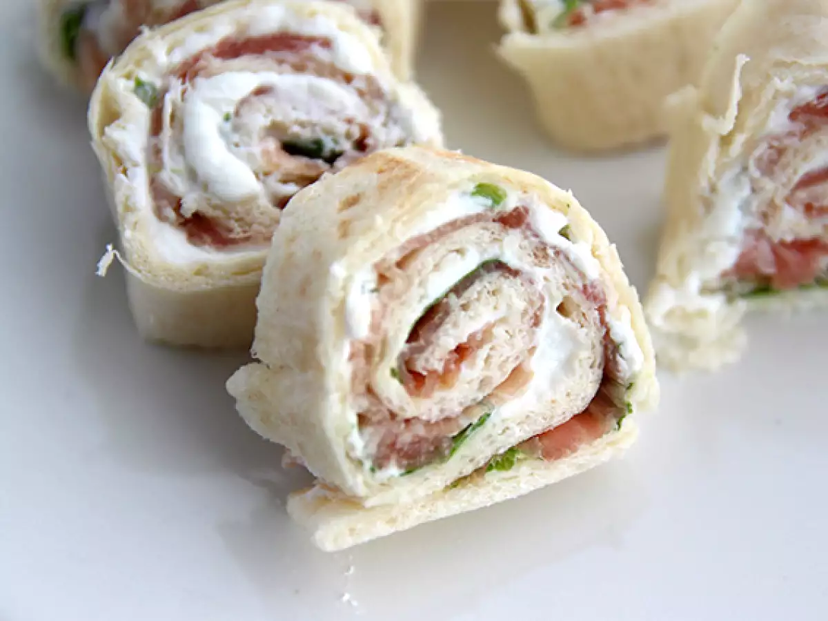 Receita Wraps de presunto cru e rúcula