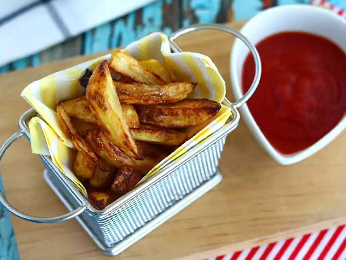 Receita Batatas fritas ao forno (muito crocante)