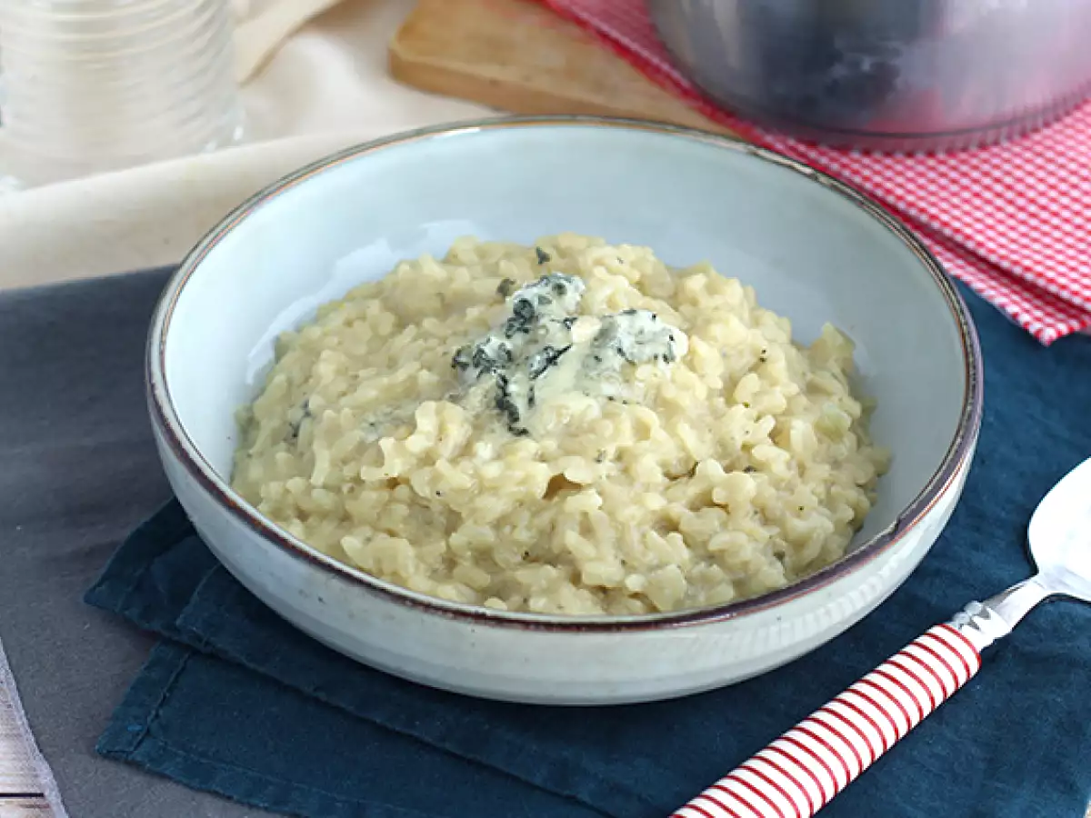 Receita Risotto de roquefort