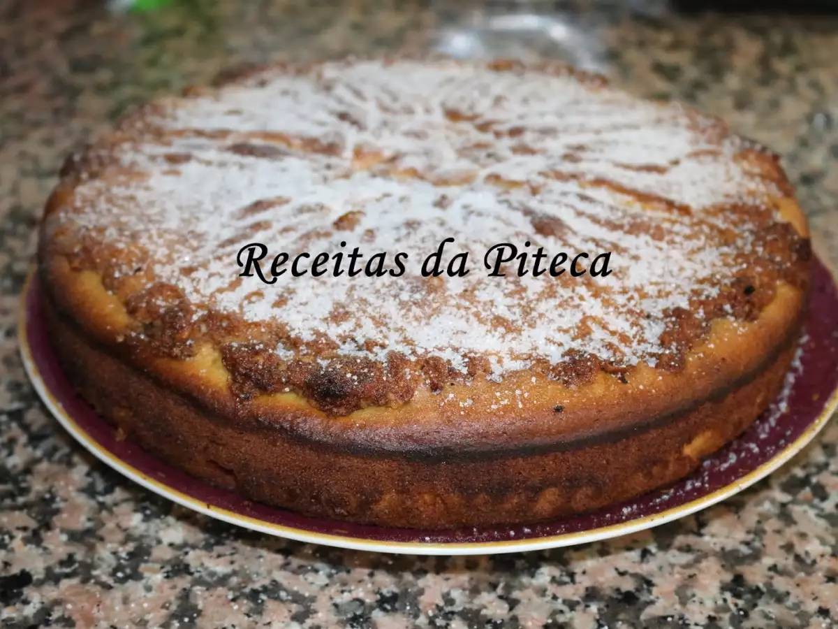 Receita Bolo de manteiga, noz e canela