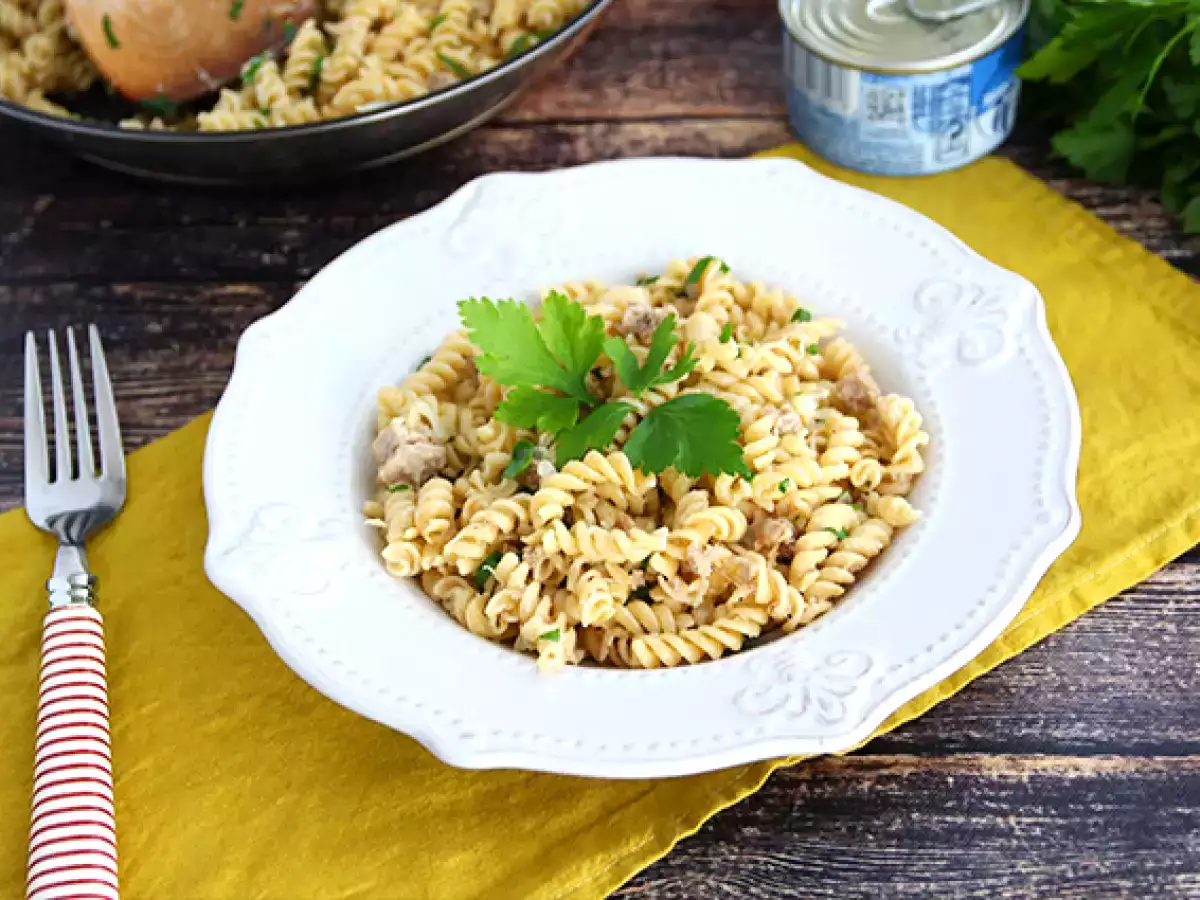 Receita Macarrão com atum (bem fácil)